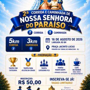 2ª Corrida e Caminhada de Nossa Senhora do Paraíso