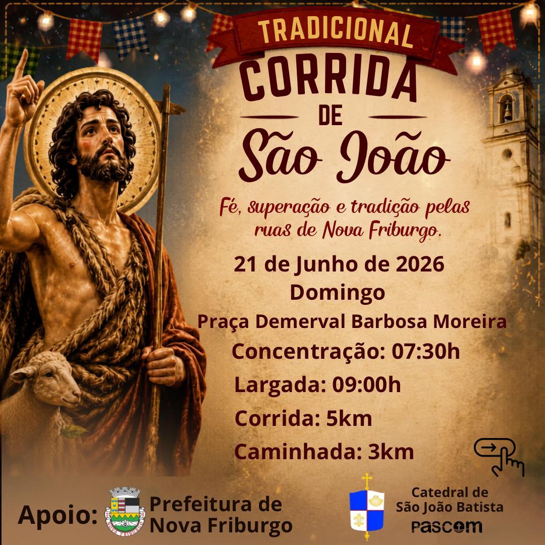 Corrida e Caminhada de São João Batista – 2026
